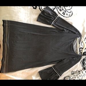 Max Studio boho sleeve black and white dress